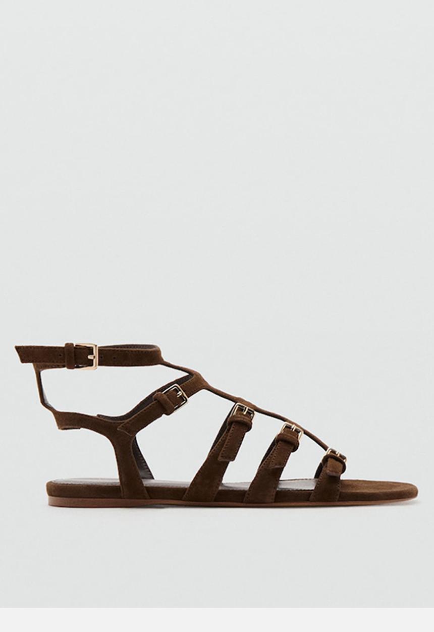 MANGO - Romi gladiator - dark brown