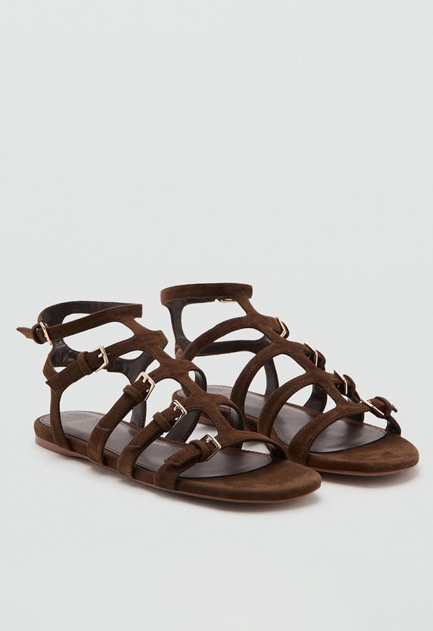 MANGO - Romi gladiator - dark brown