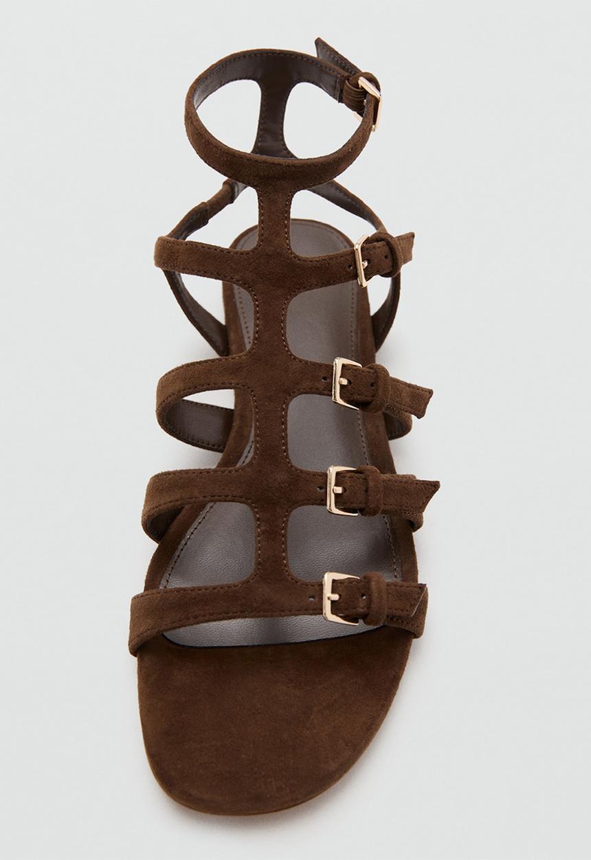 MANGO - Romi gladiator - dark brown
