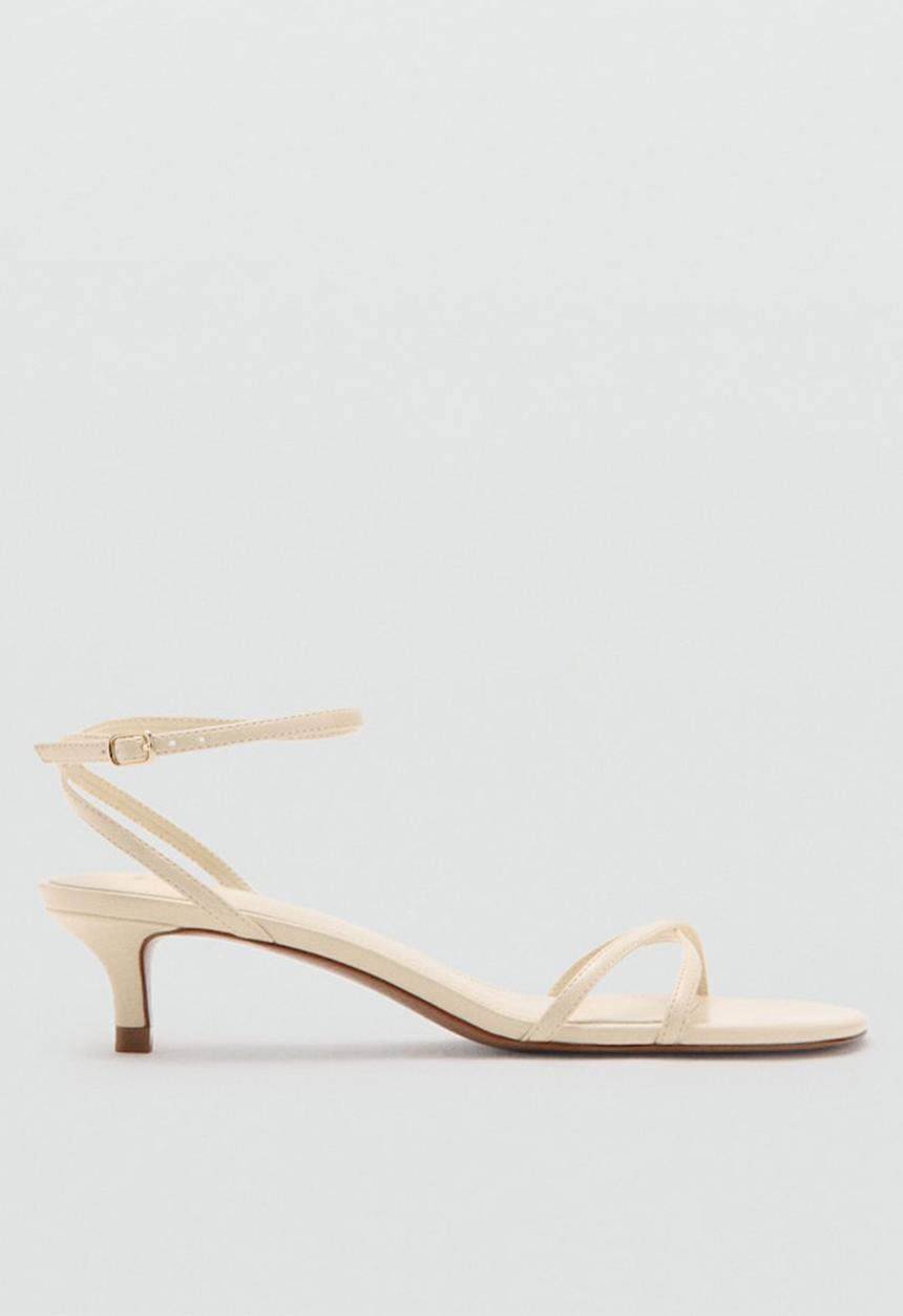 MANGO - Sari open toe ankle strap - light/pastel yellow