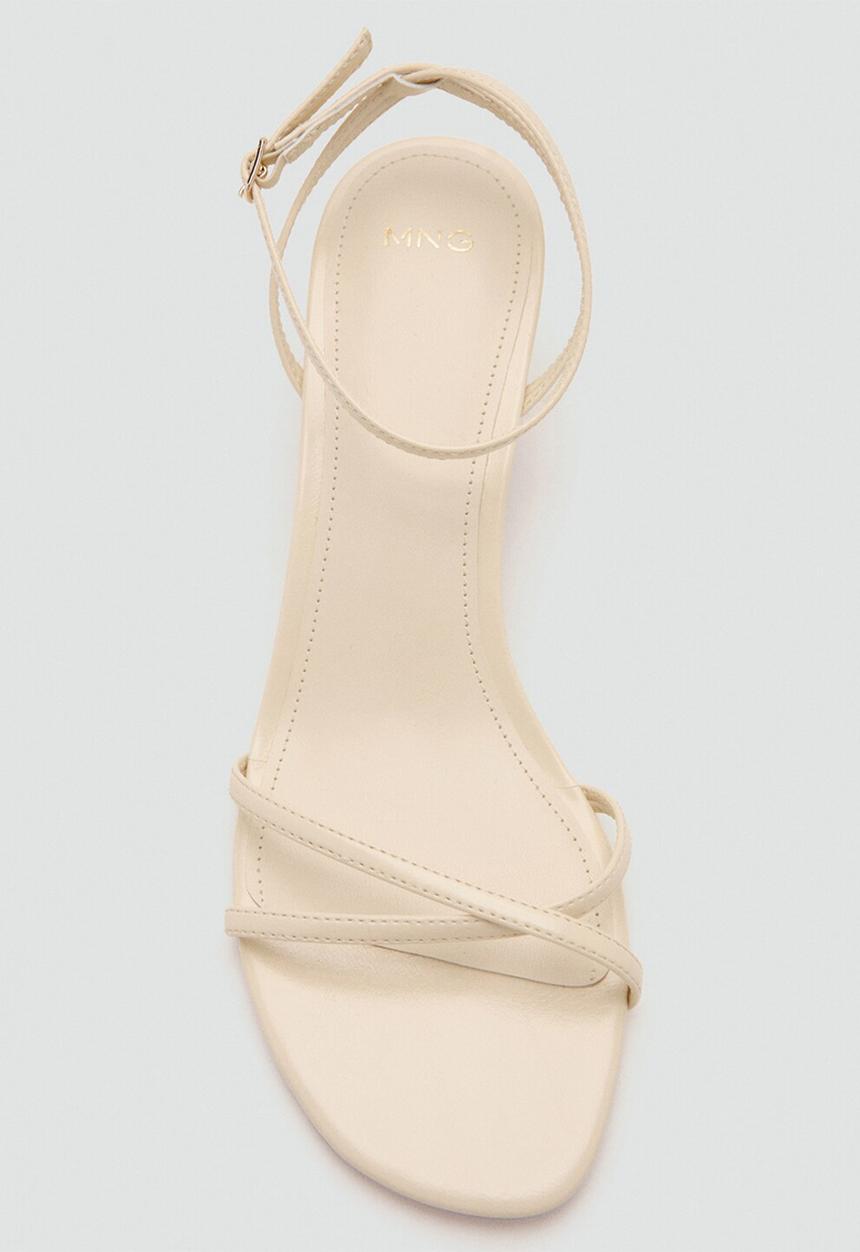MANGO - Sari open toe ankle strap - light/pastel yellow