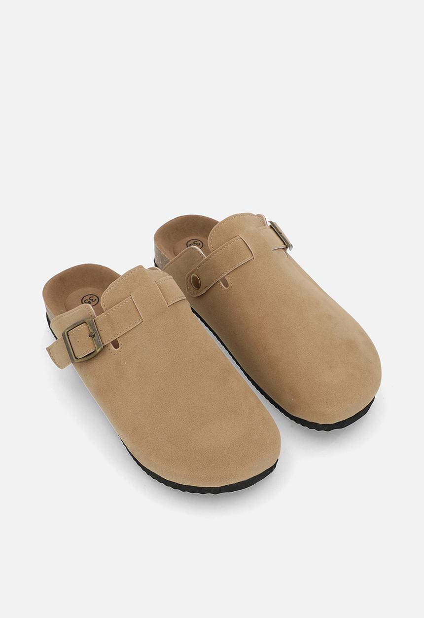 Pop Candy - Mules with buckle - beige