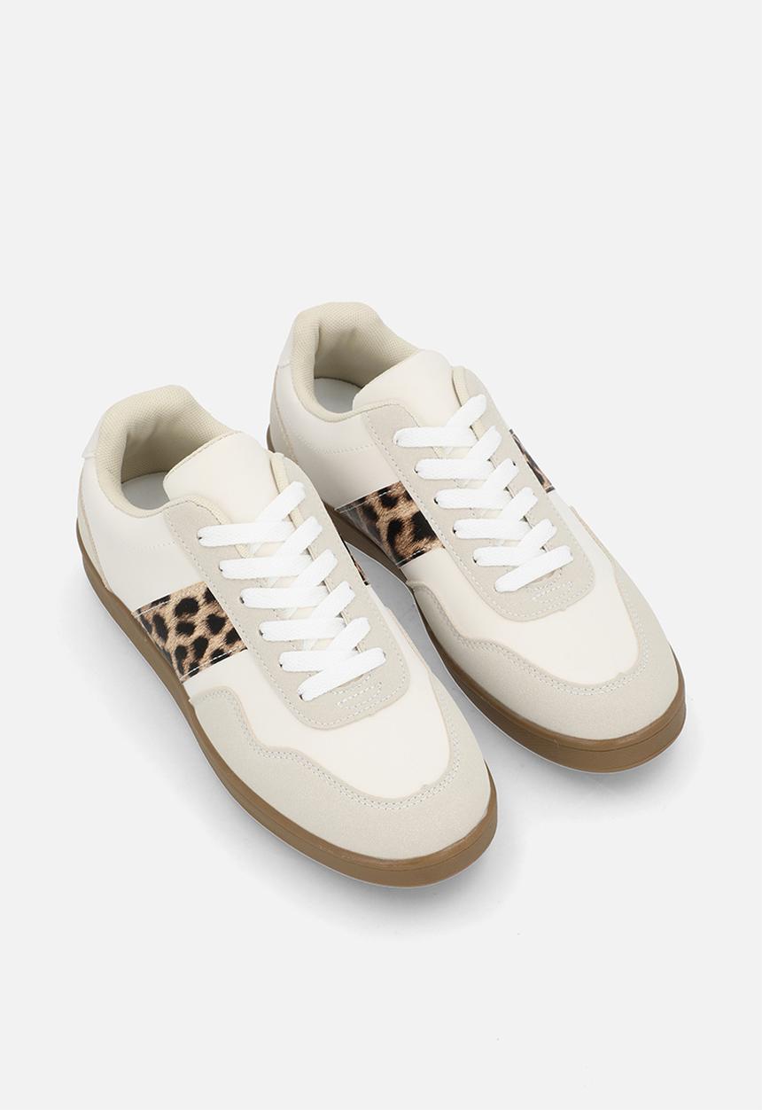 Pop Candy - Gum sole sneakers - white / beige
