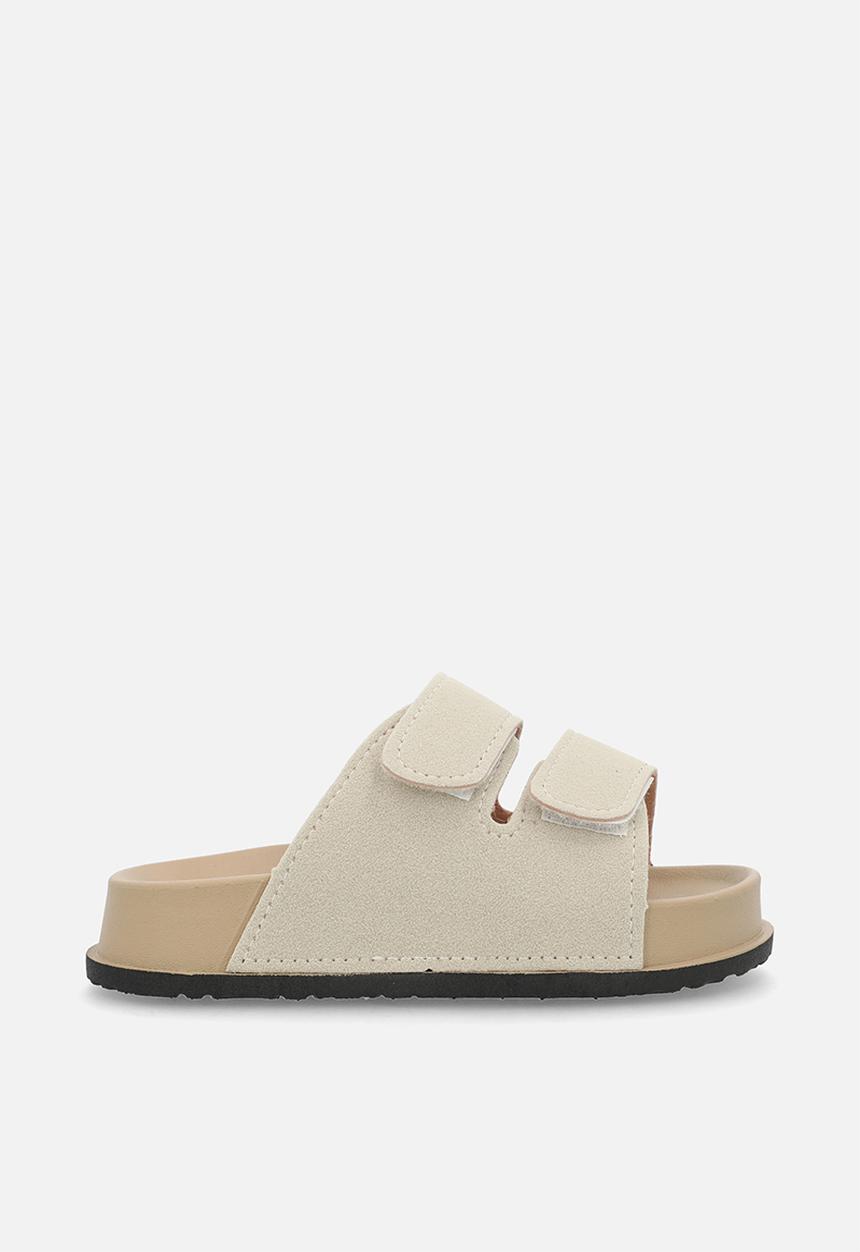 Pop Candy - Sliders with adjustable fastener strap - beige
