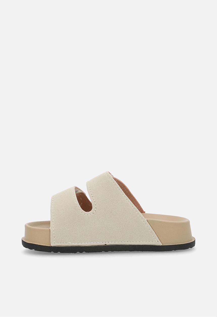Pop Candy - Sliders with adjustable fastener strap - beige