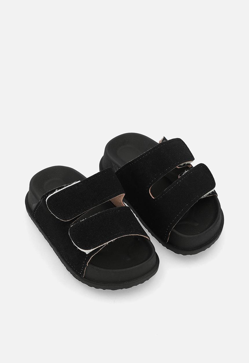 Pop Candy - Sliders with adjustable fastener strap - black