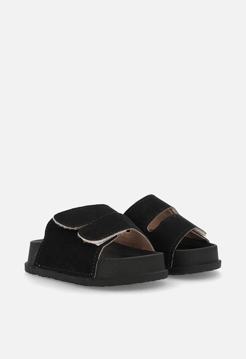Pop Candy - Sliders with adjustable fastener strap - black