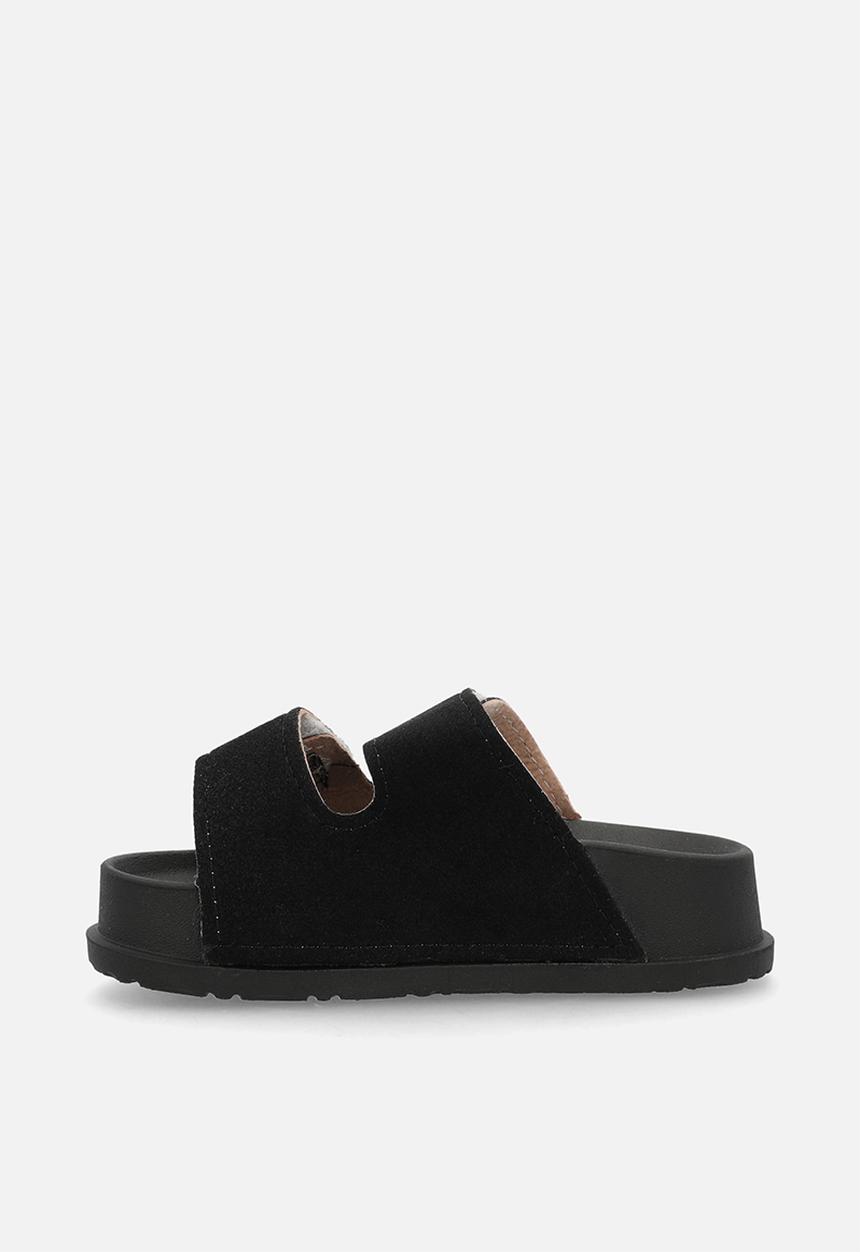 Pop Candy - Sliders with adjustable fastener strap - black
