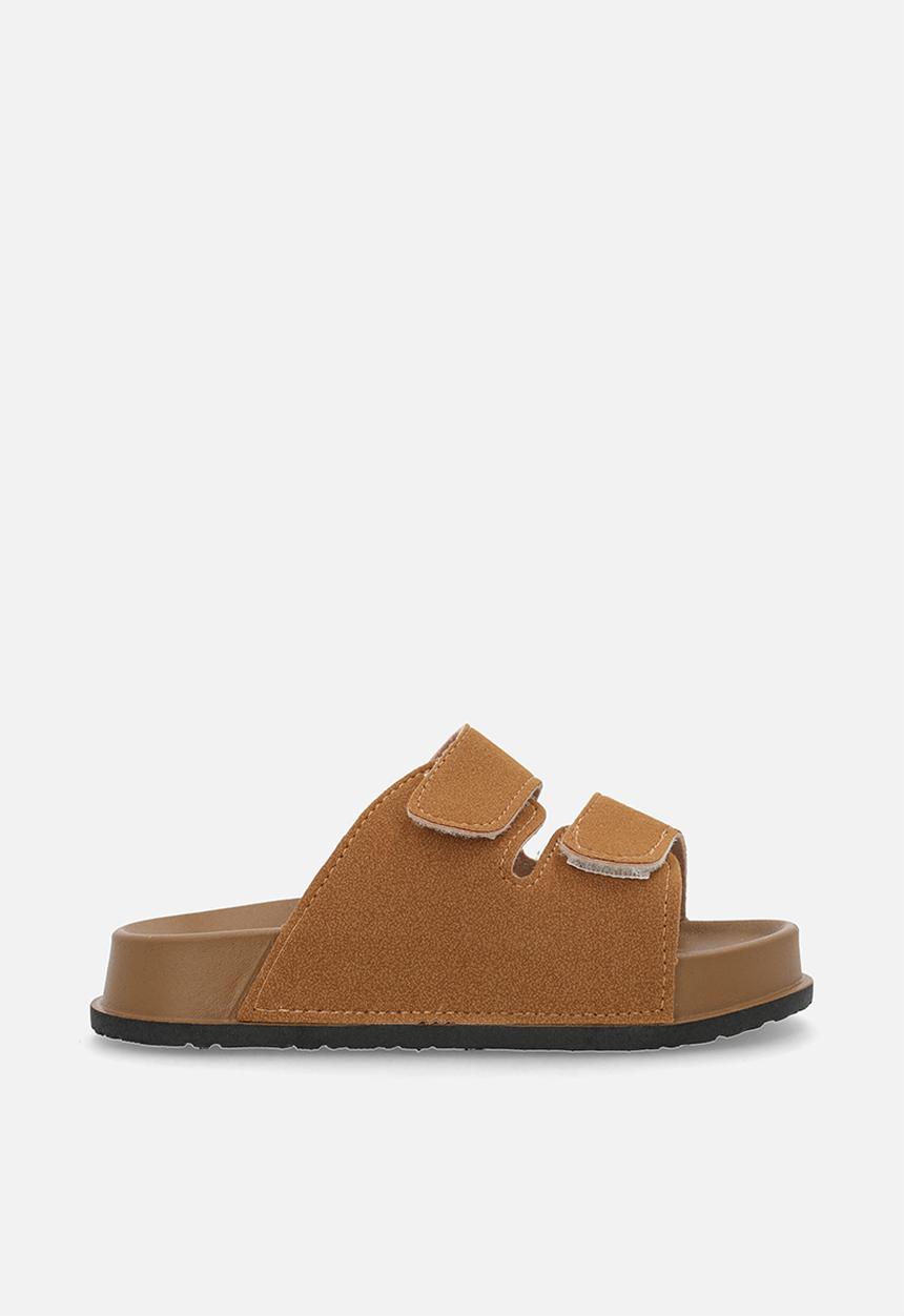 Pop Candy - Sliders with adjustable fastener strap - tan