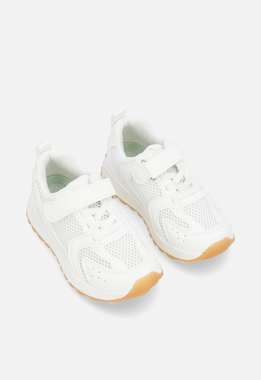 Pop Candy - Lace-up sneakers with strap - white