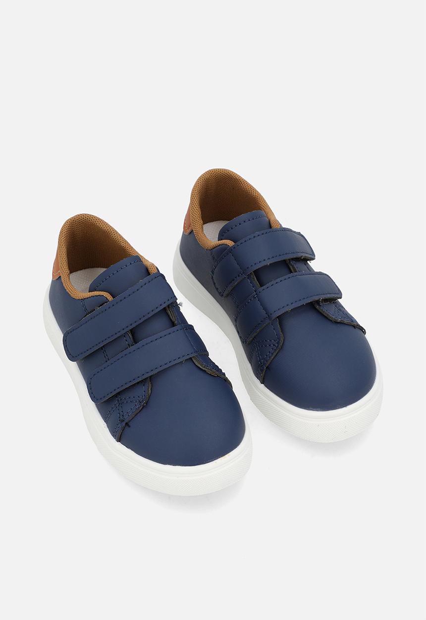 Pop Candy - Double strap sneakers - light navy/tan