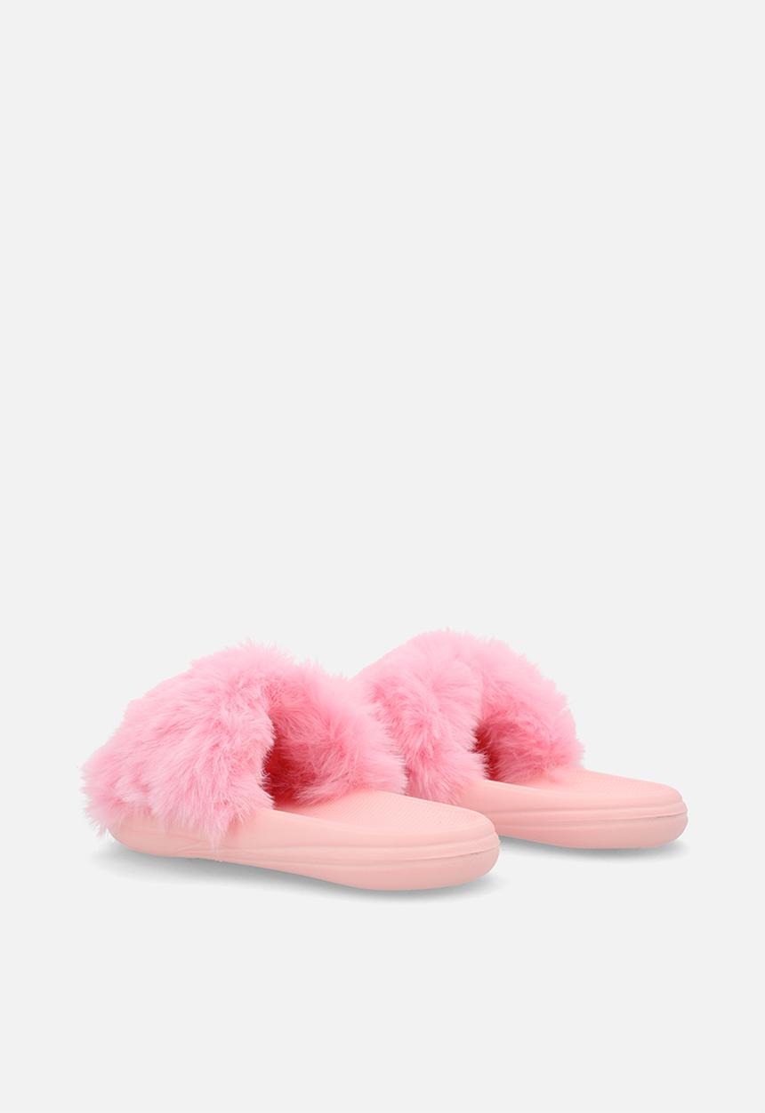Pop Candy - Fluffy slides - pink