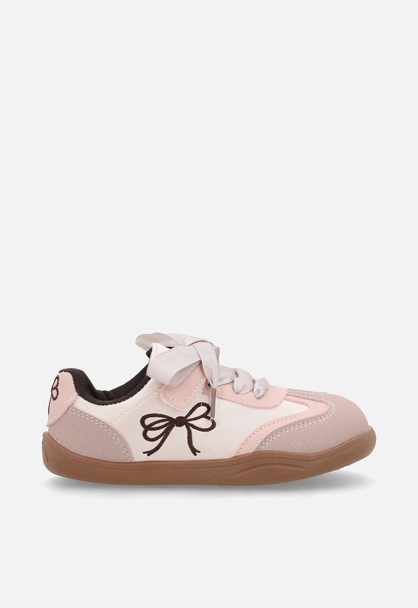 Pop Candy - Silk lace sneakers - dusty pink