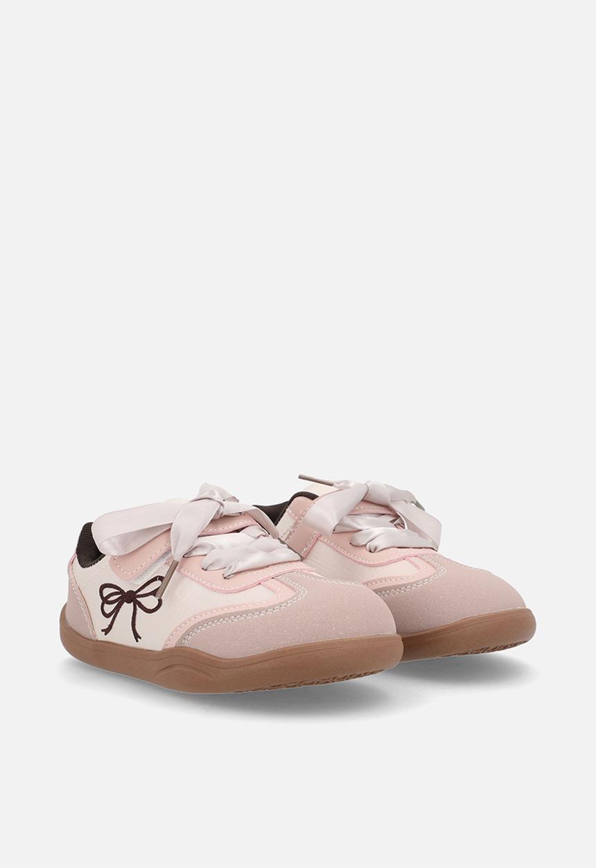Pop Candy - Silk lace sneakers - dusty pink