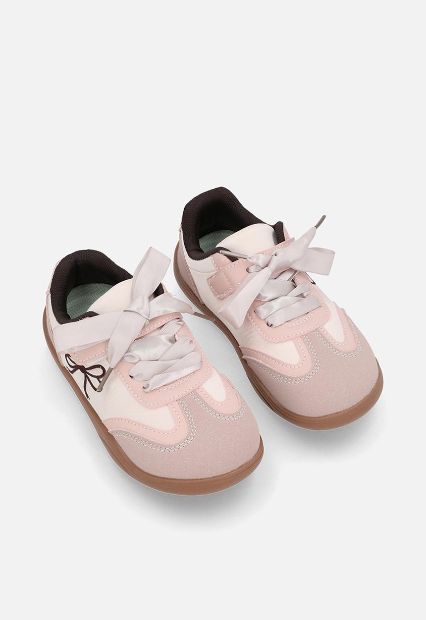 Pop Candy - Silk lace sneakers - dusty pink