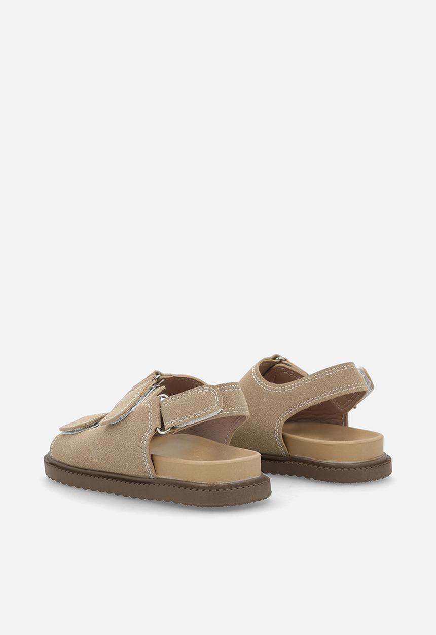 Pop Candy - Sliders with instep strap - milk coffee