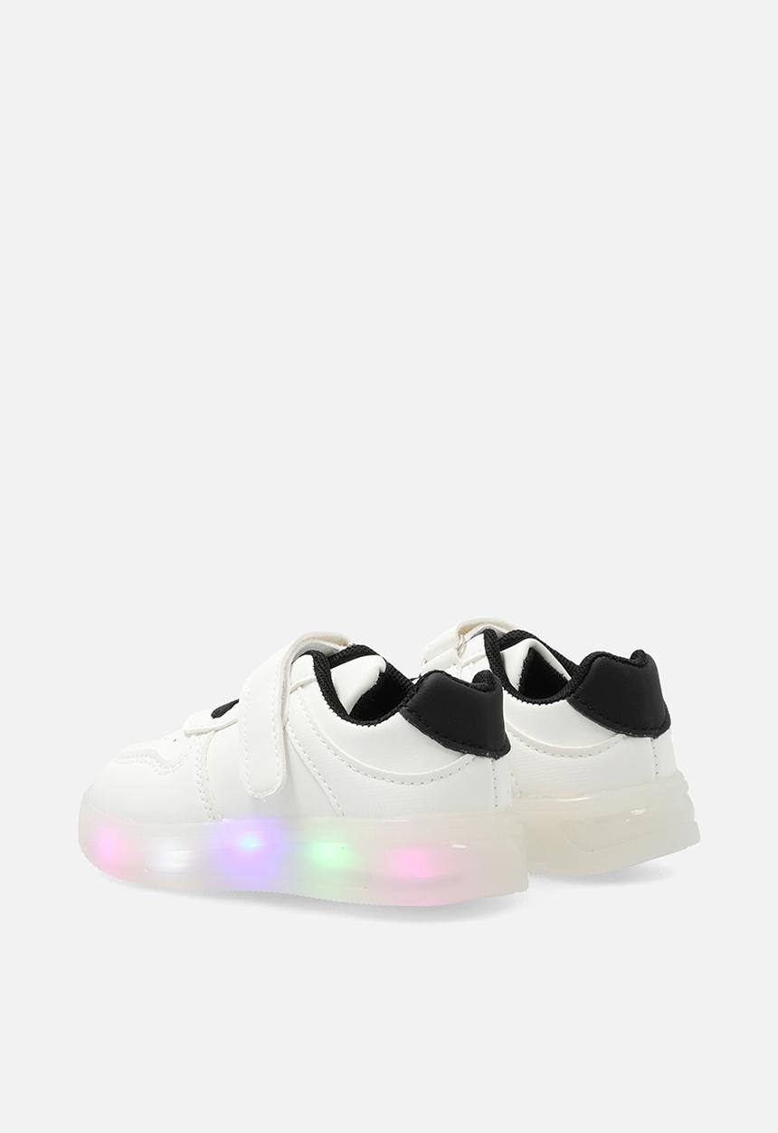 Pop Candy - LED sneakers - white/black