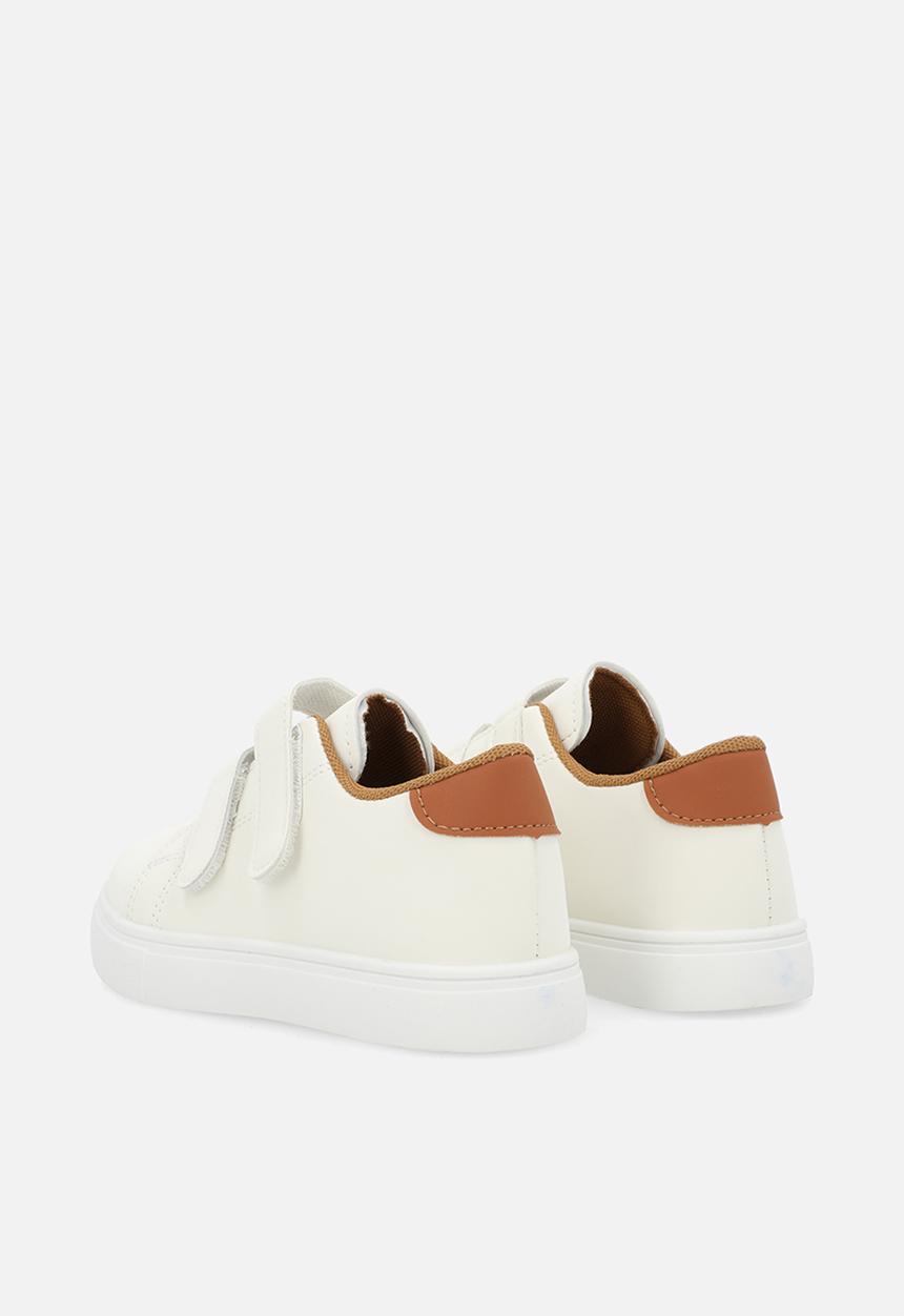 Pop Candy - Double strap sneakers - white/brown