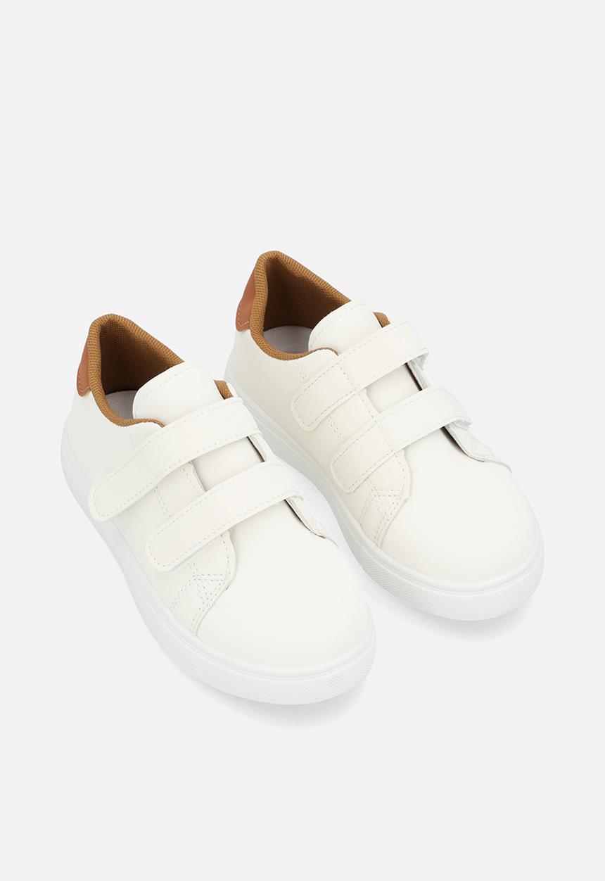 Pop Candy - Double strap sneakers - white/brown