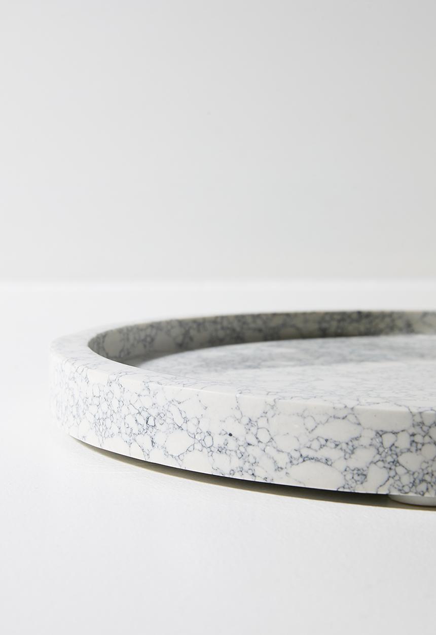 Sixth Floor - Spec Marble Serving Tray - Neutral & Black