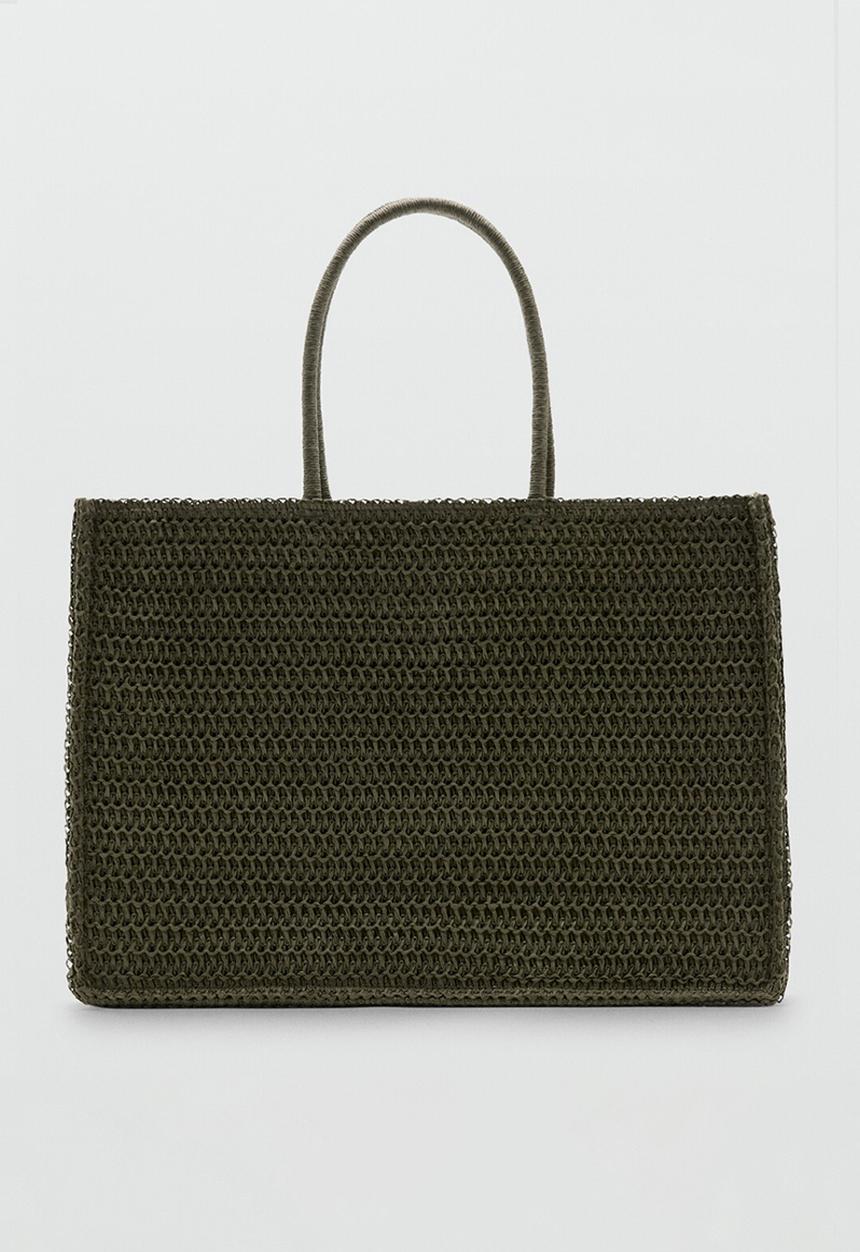MANGO - Harper Tote Bag- Khaki