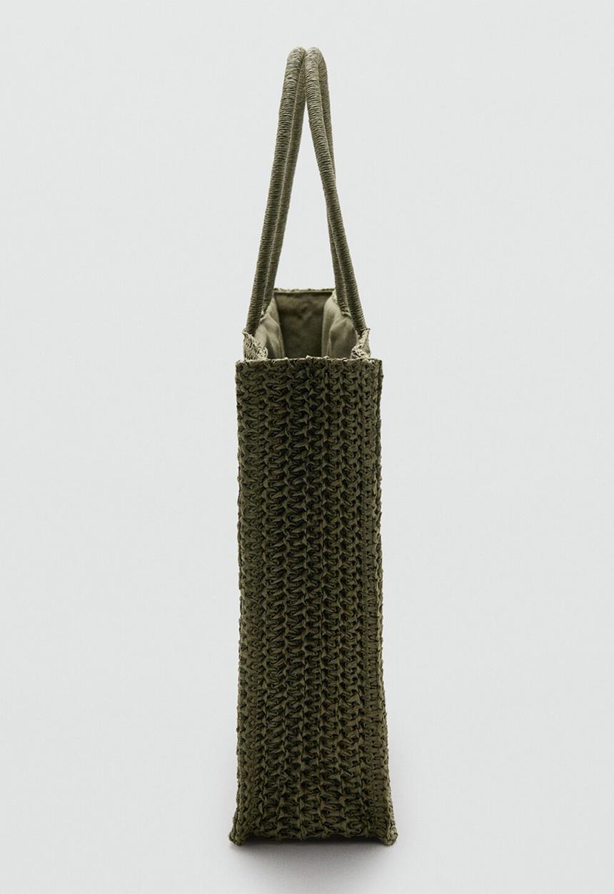 MANGO - Harper Tote Bag- Khaki