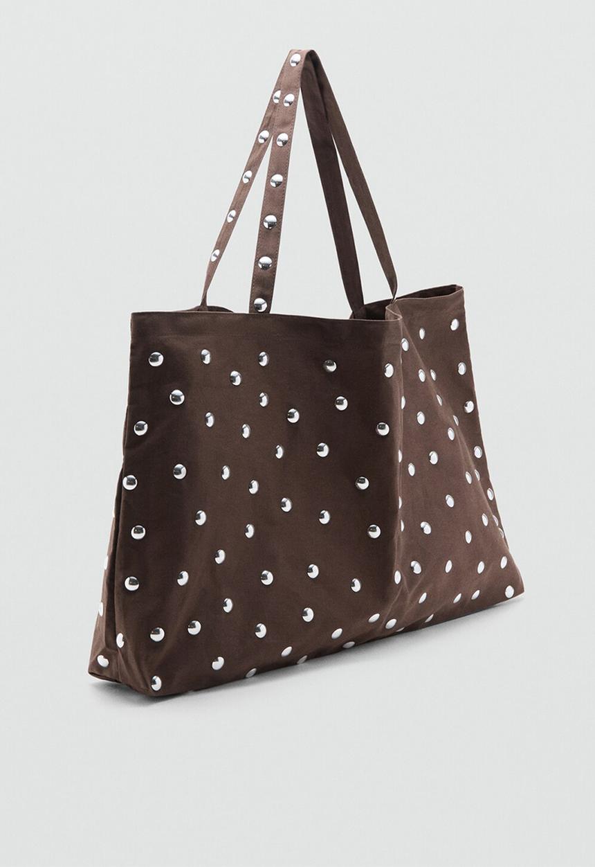 MANGO - Duran Tote Bag- Dark Brown