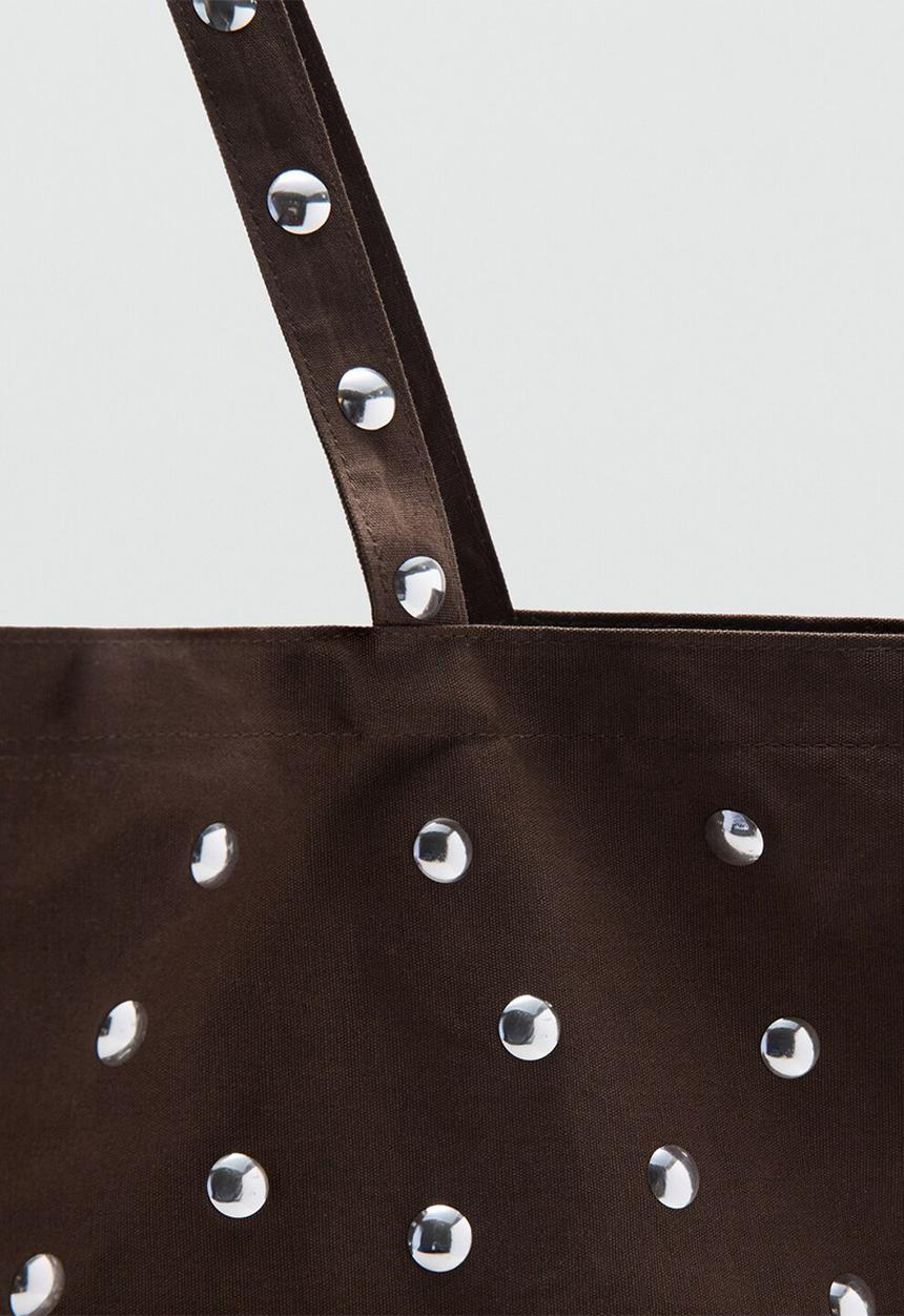 MANGO - Duran Tote Bag- Dark Brown