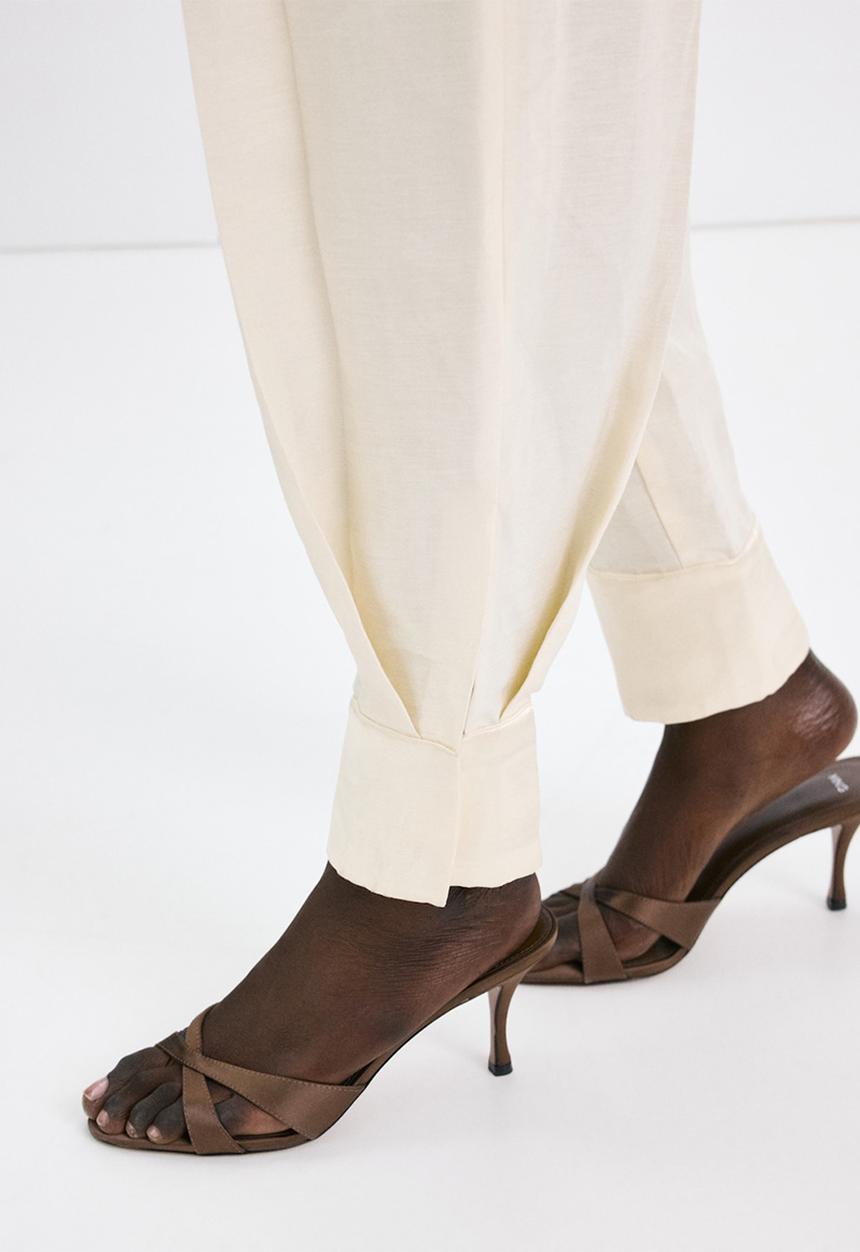 MANGO - Angel open toe mule - dark brown