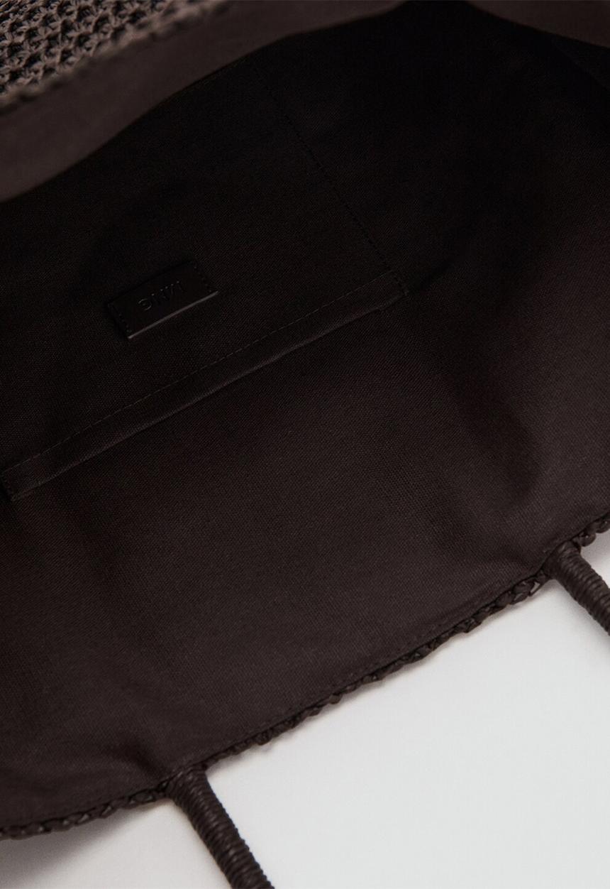 MANGO - Harper Tote Bag - Dark Brown