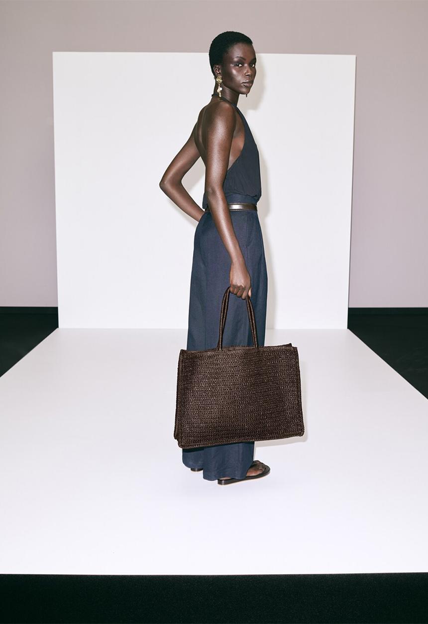 MANGO - Harper Tote Bag - Dark Brown