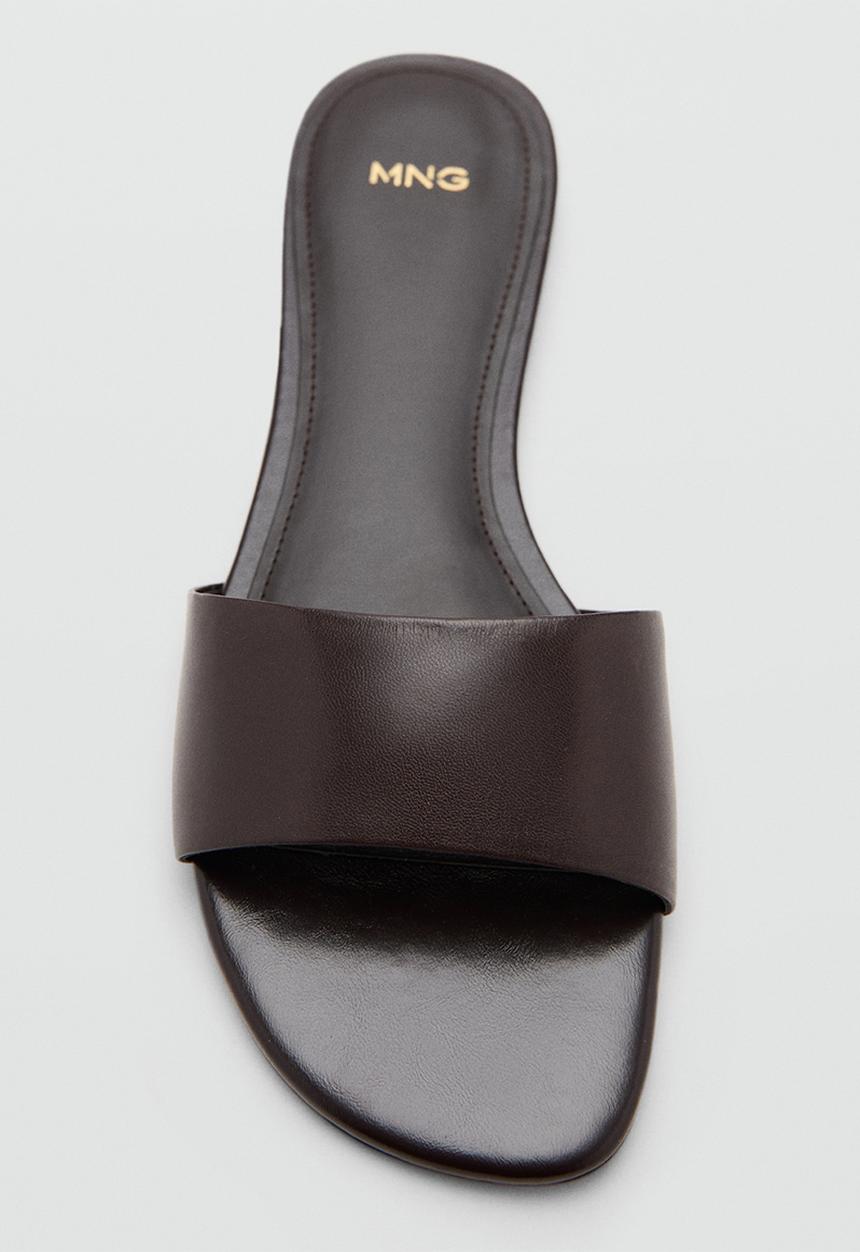 MANGO - Amelia slide - dark brown