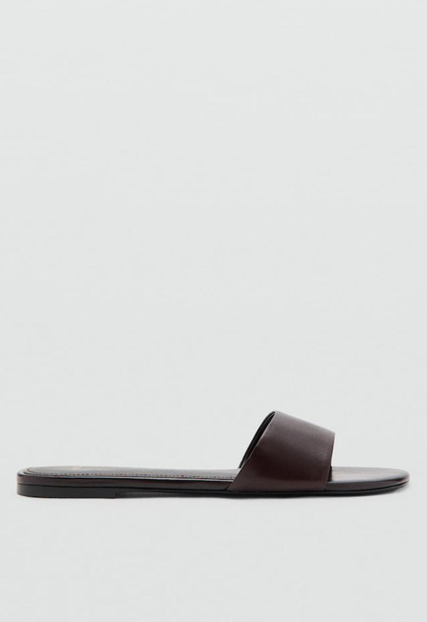 MANGO - Amelia slide - dark brown