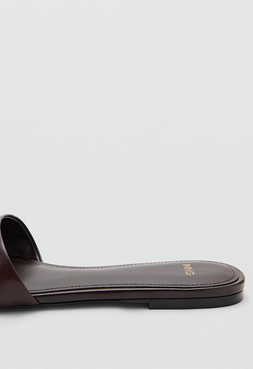 MANGO - Amelia slide - dark brown
