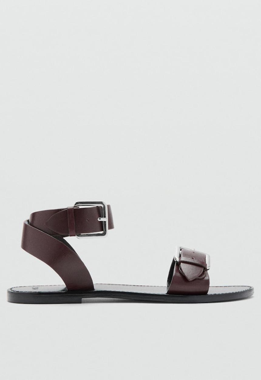 MANGO - Vivin ankle strap - dark brown