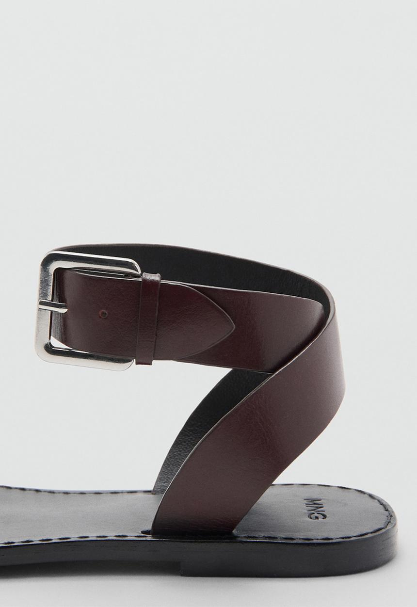 MANGO - Vivin ankle strap - dark brown