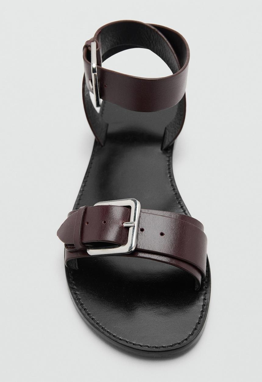 MANGO - Vivin ankle strap - dark brown