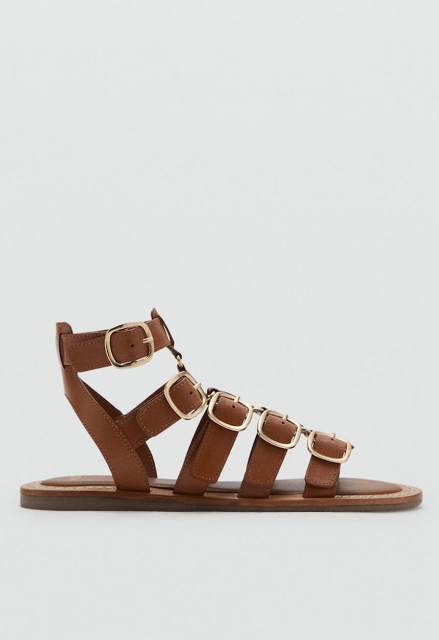 MANGO - Collet gladiator - medium brown