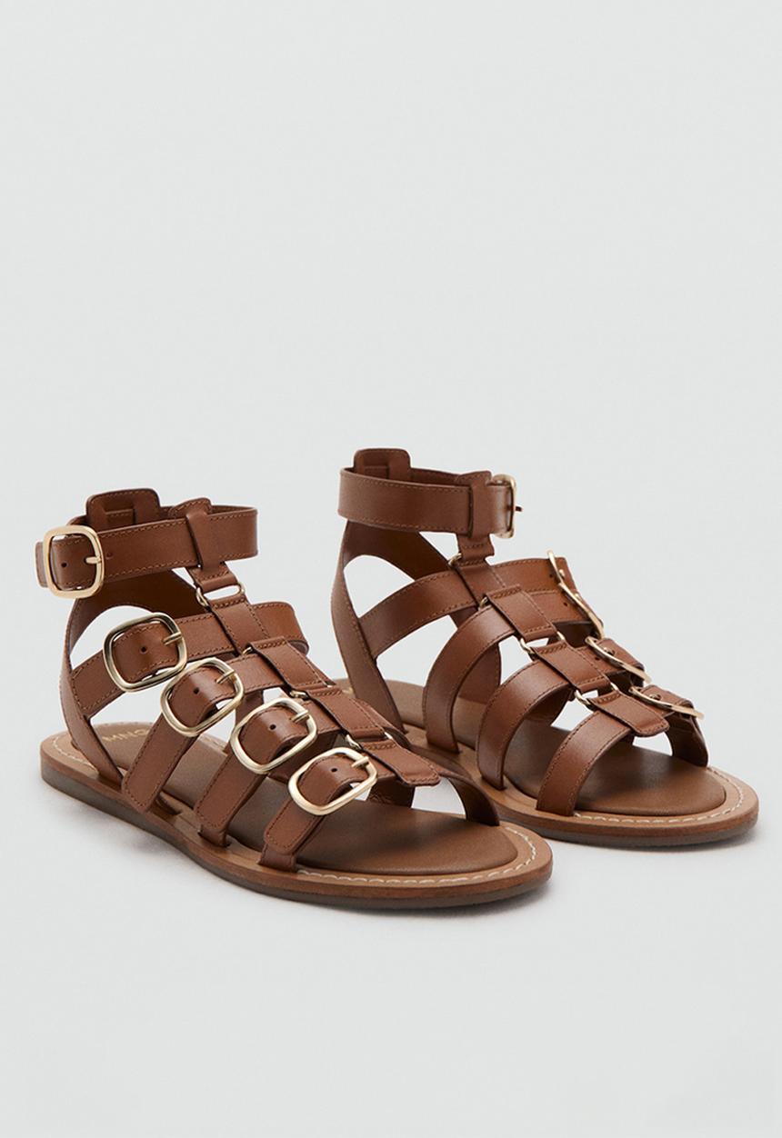 MANGO - Collet gladiator - medium brown