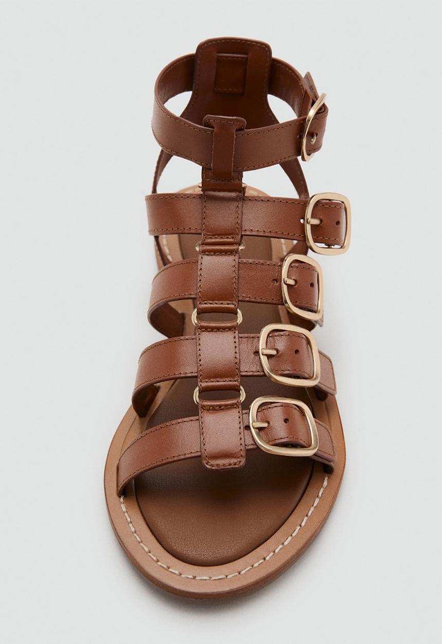 MANGO - Collet gladiator - medium brown