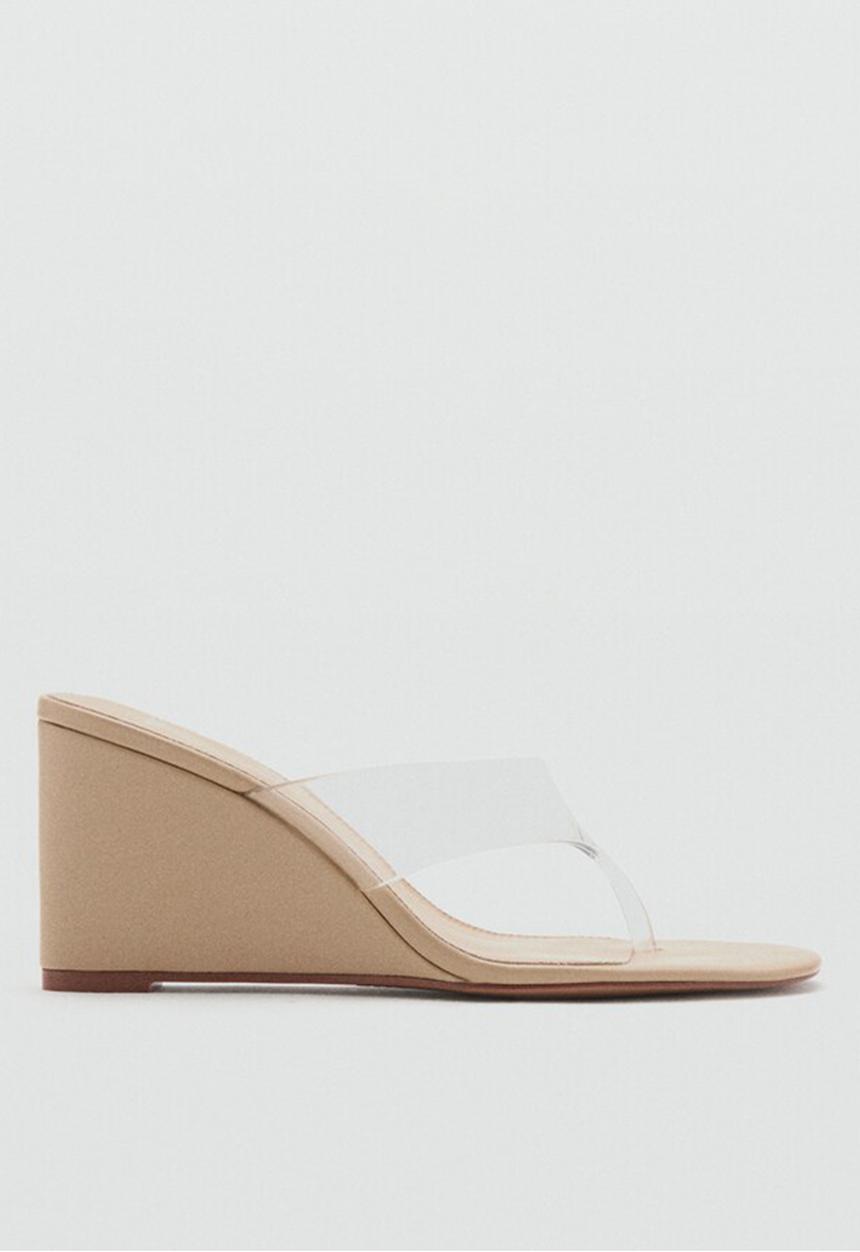 MANGO - Liria open toe mule - neutral
