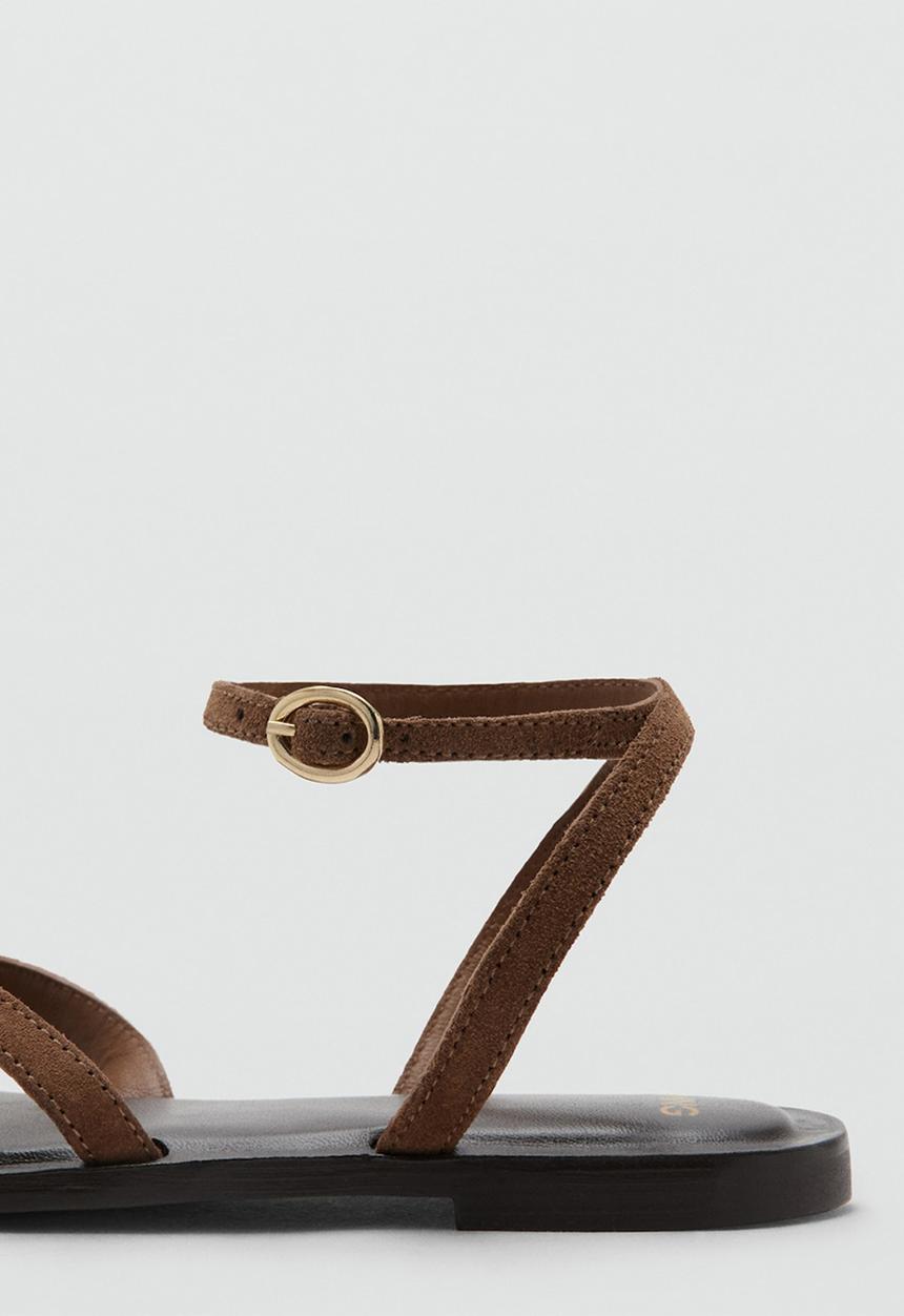 MANGO - Sophie toe post ankle strap - light/pastel brown