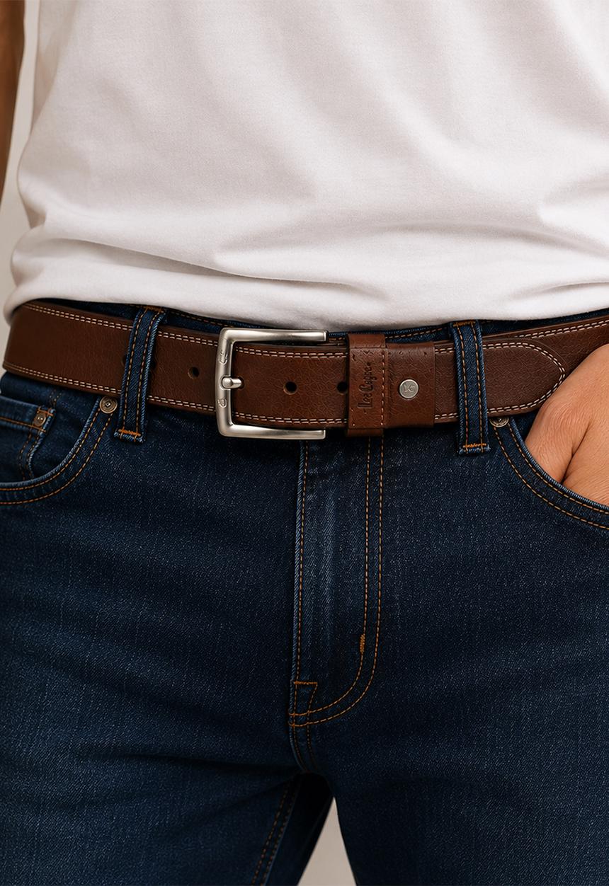 Lee Cooper - Panther Brown Belt - Brown