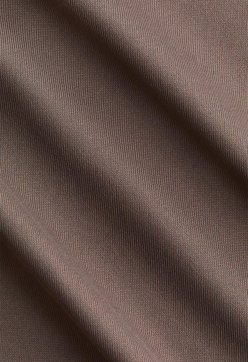 H&M - Long-sleeved microfibre top - dark greige