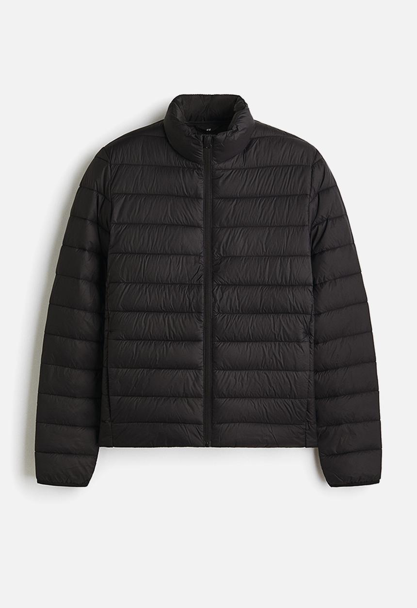 H&M - Slim fit lightweight puffer jacket - black
