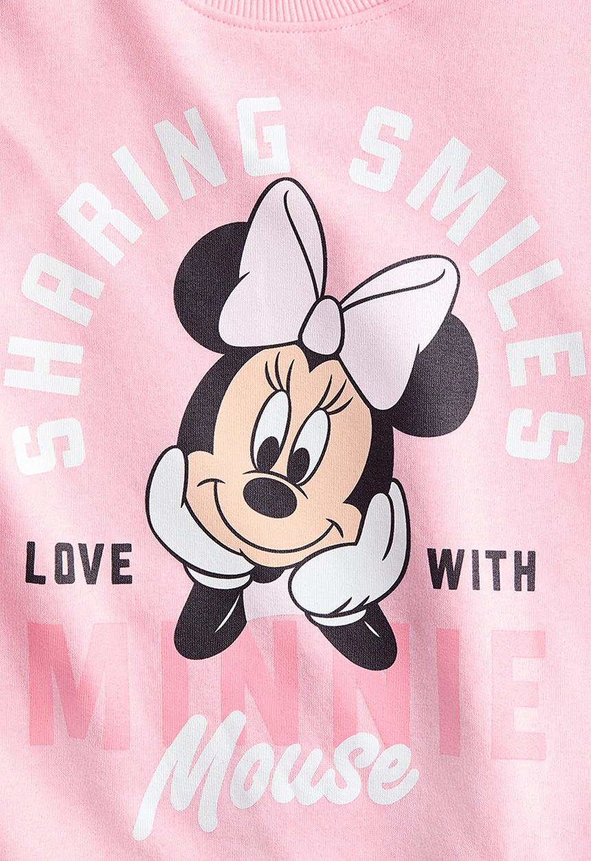 H&M - Printed sweatshirt - pink/minnie mouse