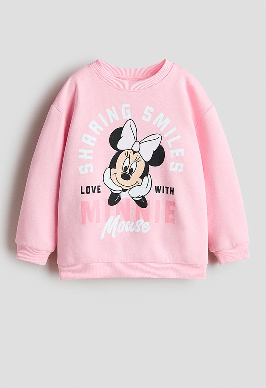 H&M - Printed sweatshirt - pink/minnie mouse
