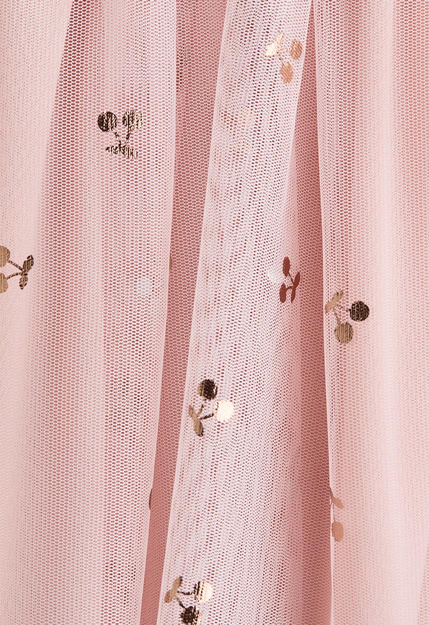 H&M - Tulle dress - light pink/cherries
