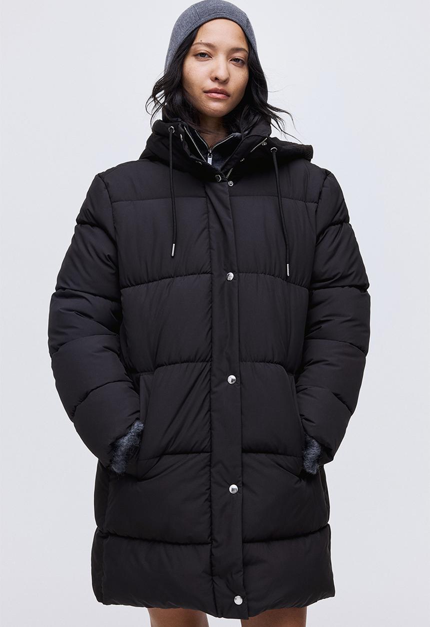 H&M - Puffer coat - black