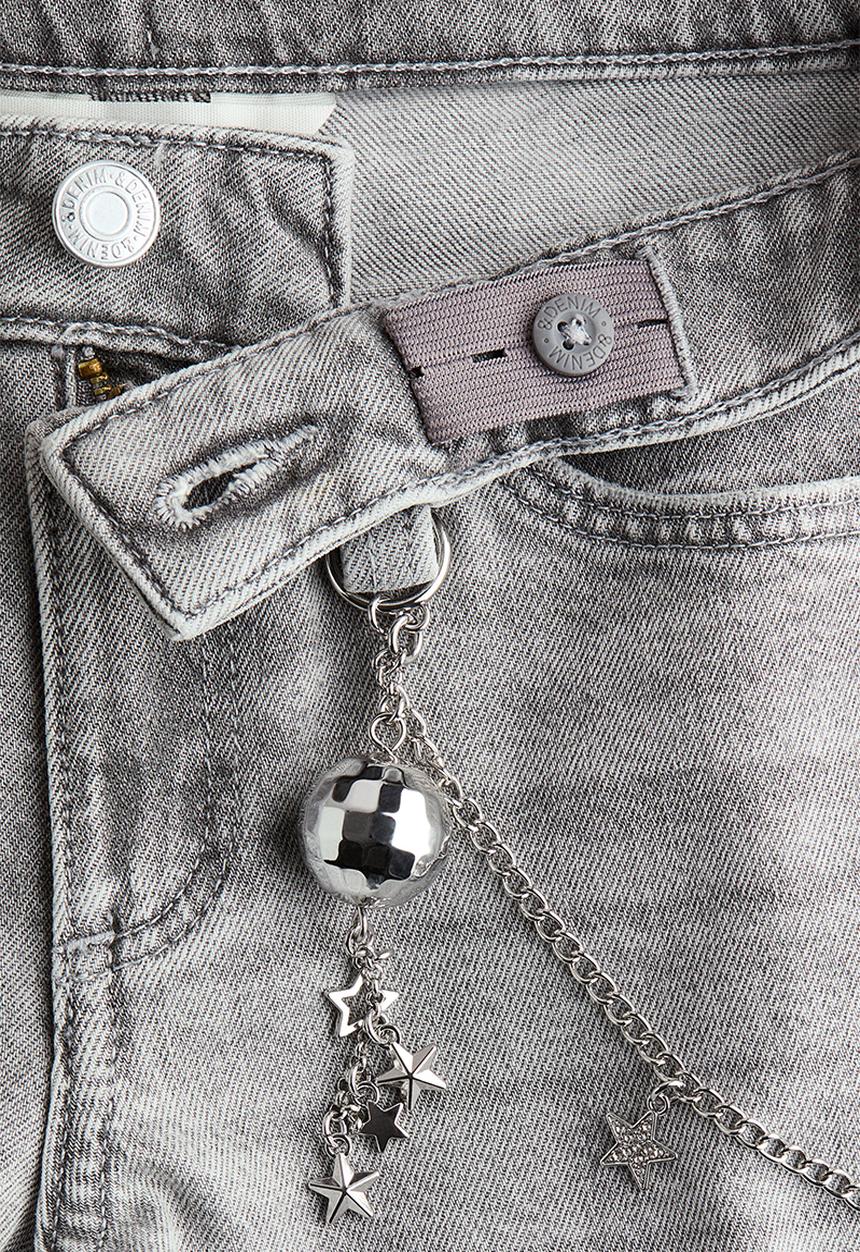H&M - Baggy fit bootcut leg jeans - light grey